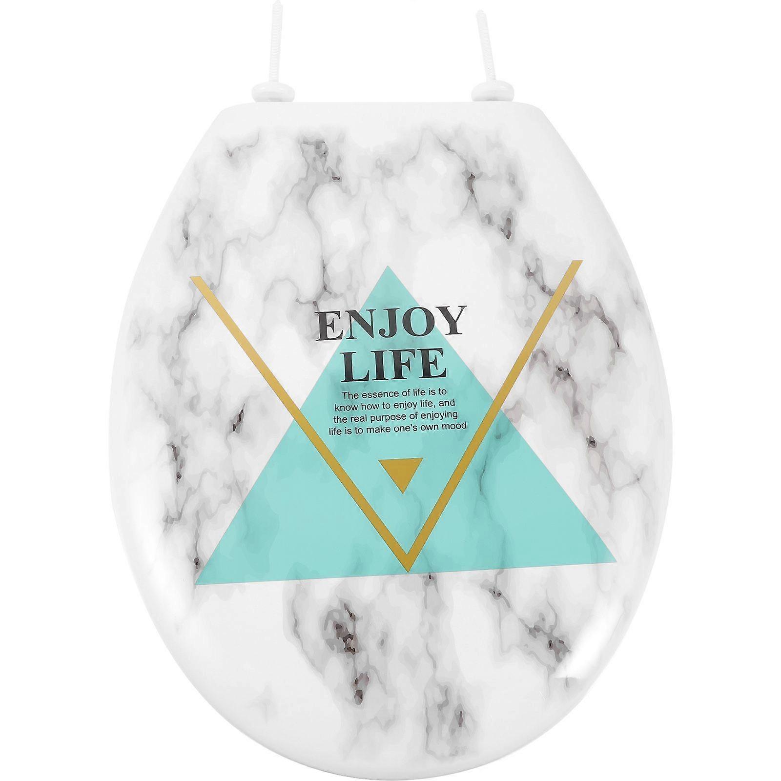 Fürdőszoba WC ülőke márvány műanyag WC-ülőke márvány hatású WC-ülőke otthoni műanyag WC-ülőke