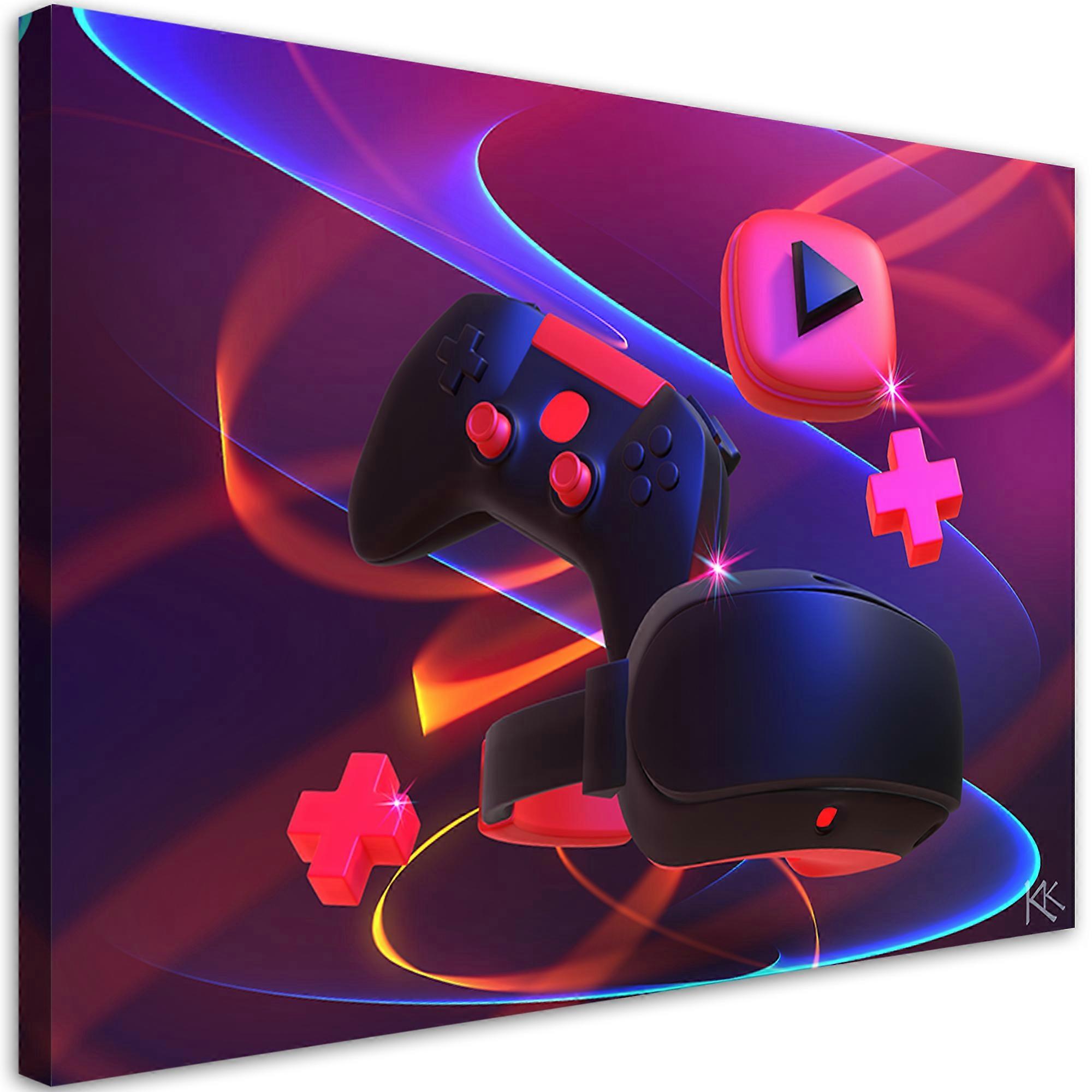 Impression sur toile, Player set - 120x80