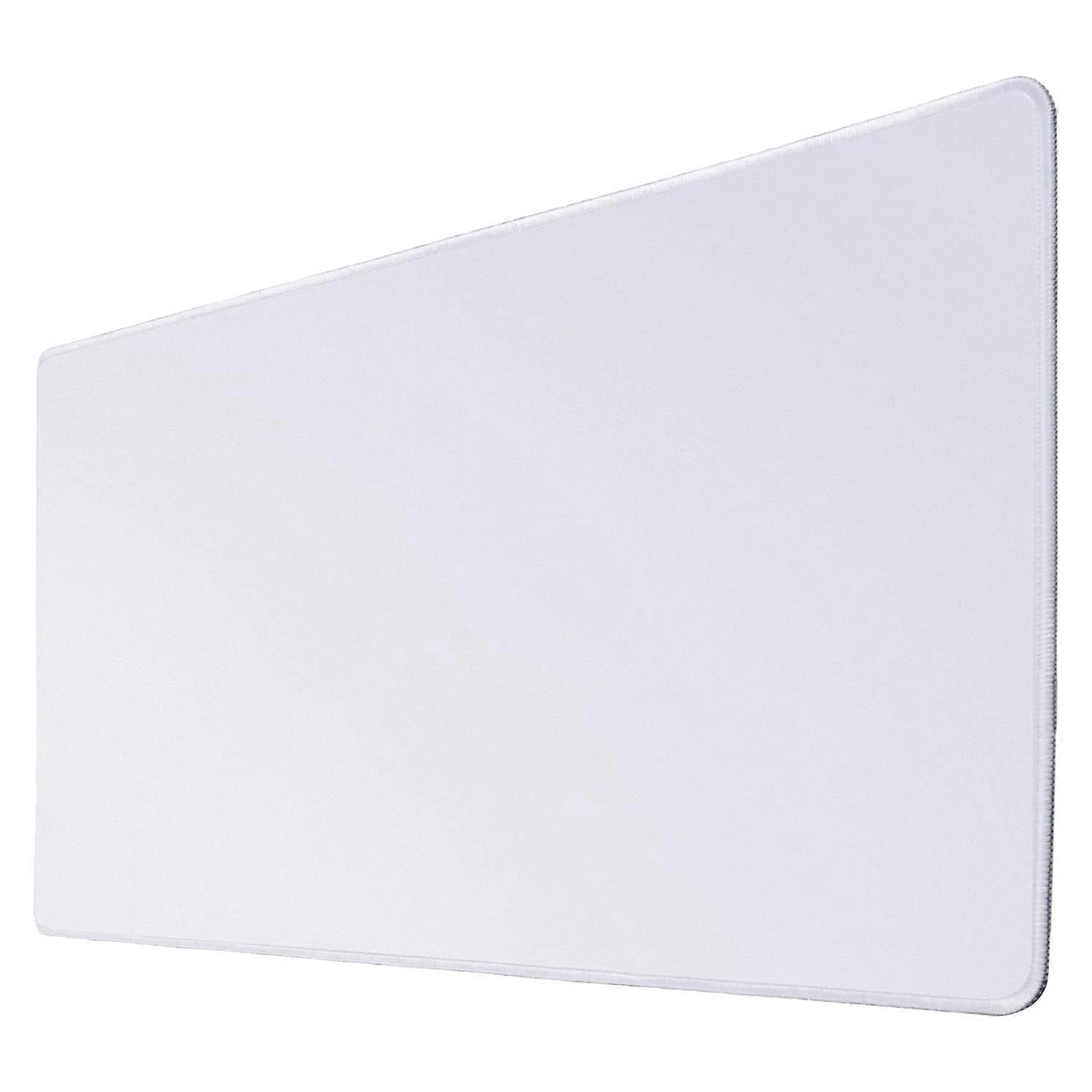 Extended Rubber Gaming Mouse Pad, for Work, Study-White Seam