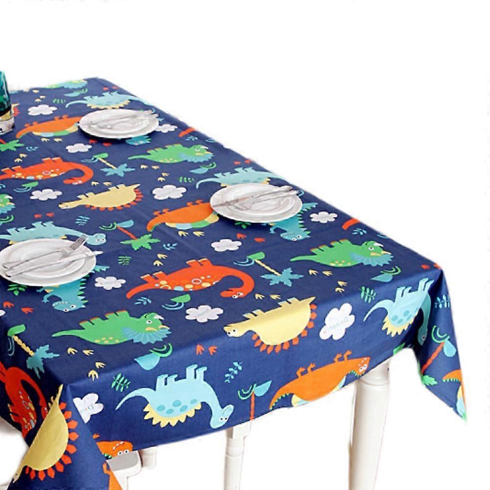 Tablecloth,Watercolor Dinosaur Print Decor CottonTablecloth  Tablecloth Rectangle Table Holiday Tablecloth Dining Room Kitchen Rectangular Table Cove(