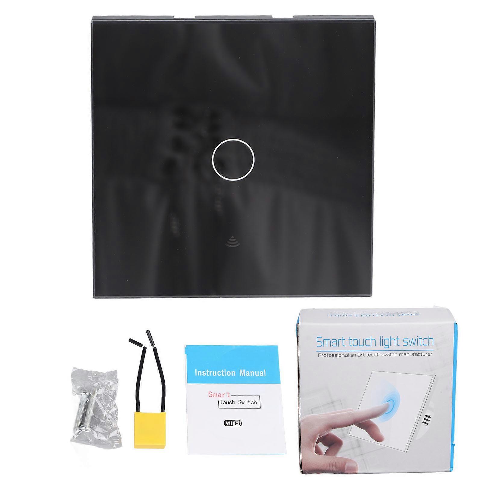 Wireless WiFi with RF433 Control Support Timing Countdown Universal Smart Touch Switch 90‑250V