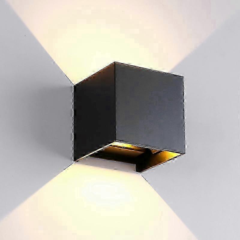 Black Aluminum Up Down LED Wall Sconce for Modern Lighting