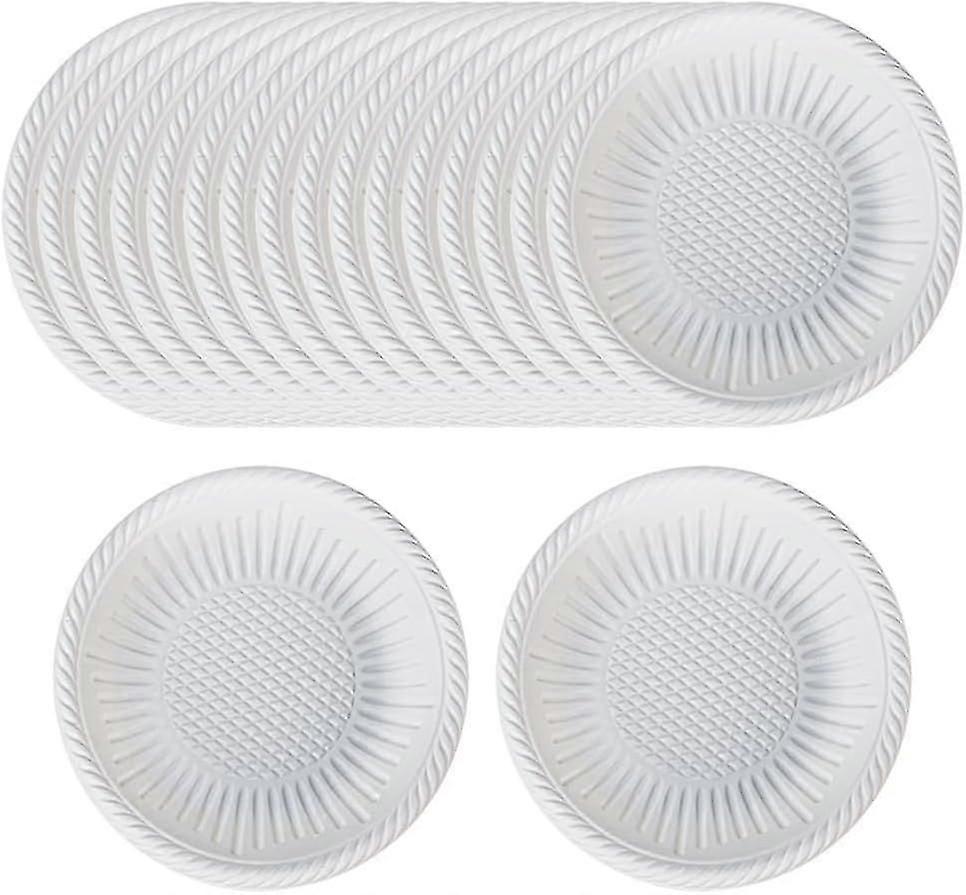 100 Pcs 4 Polegadas Pequenos Pratos de Papel Compostáveis Pratos de Sobremesa Aperitivo Redondo