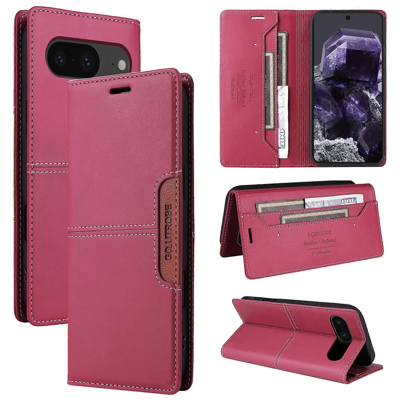 GQUTROBE G01 RFID Anti-ficktjuv Läder telefonfodral