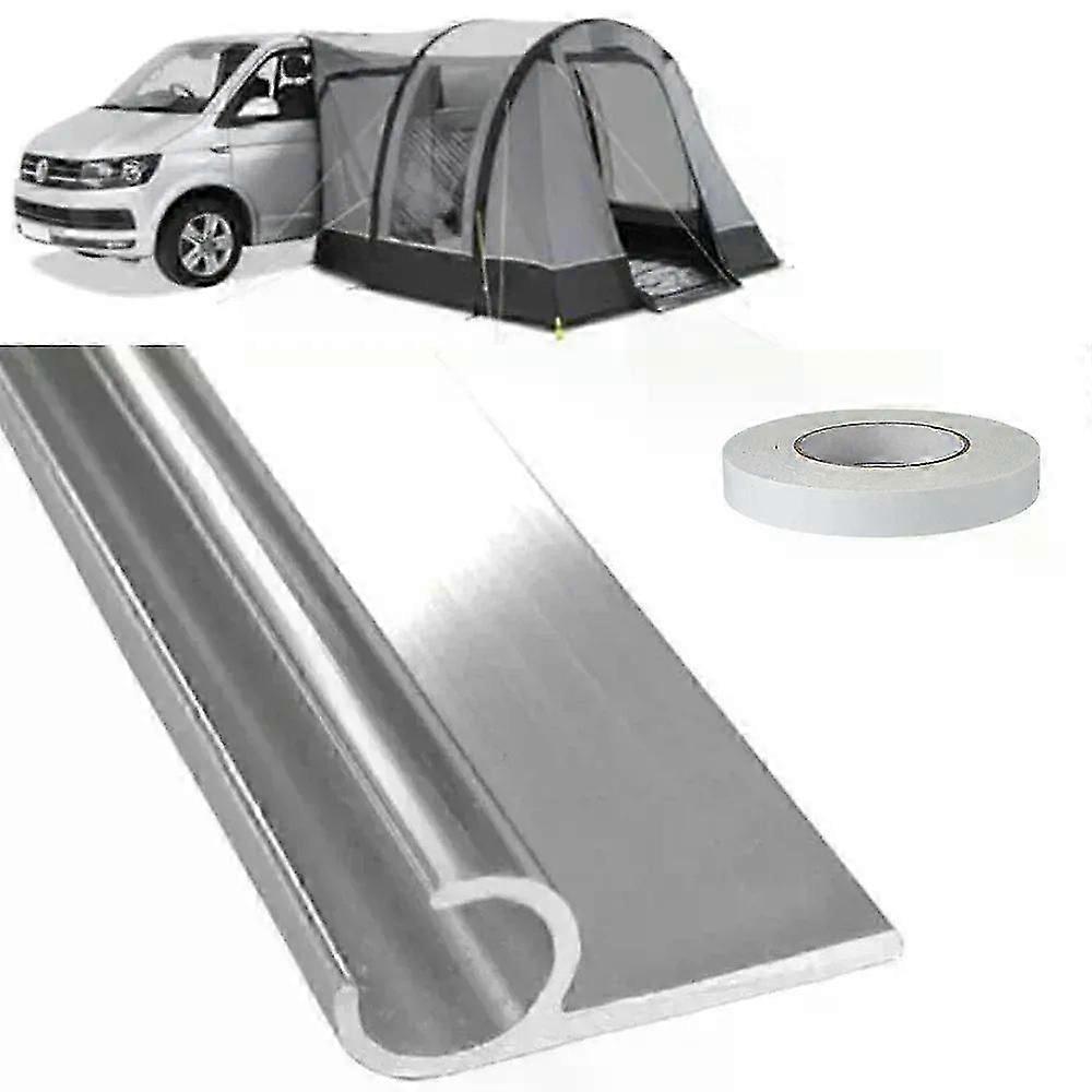 1 Set Awning Rail C Channel 8 X 05m Strip with D/S Tape 400cm for Campervan Motorhome Car External Accessories Car Tools