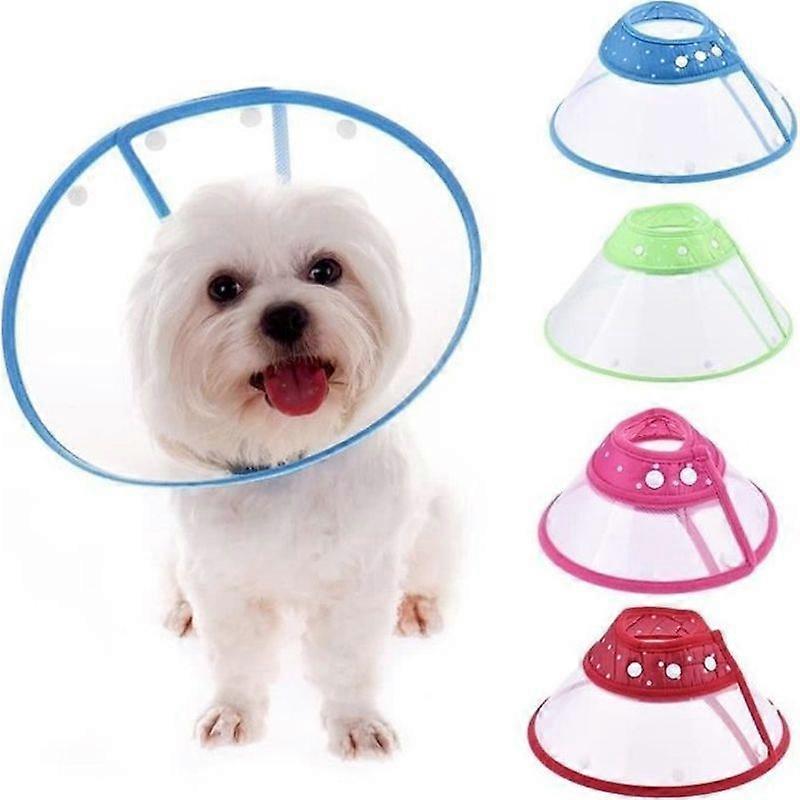 Dog Cat Collar Protective Dotted Collar Random Color Size S