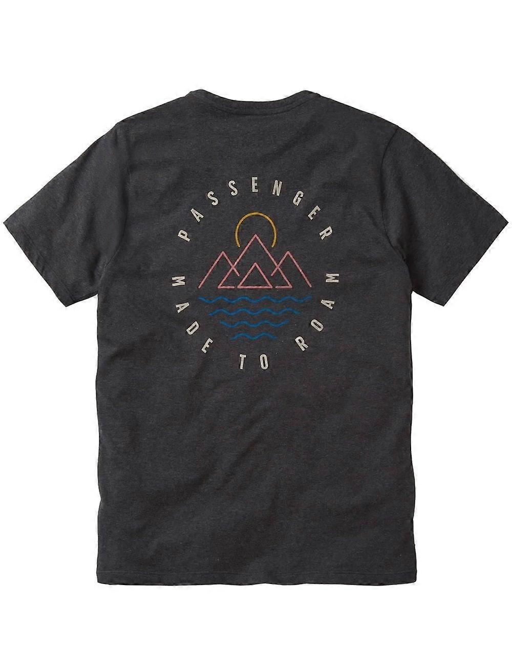 Men's Passenger Escapism Recycled Cotton T-shirt - Charcoal Marl