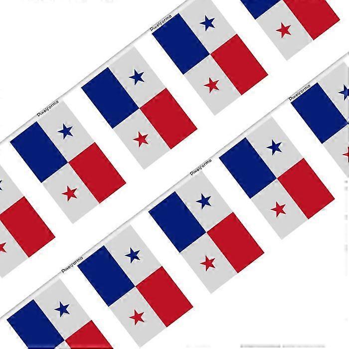 Garland – Flag of Panama – 14 x 21 cm – Polyester – To hang – 50 pieces