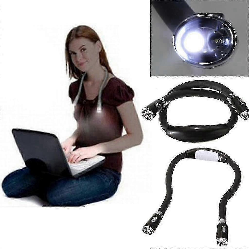 Flessibile LED Neck Reading Light, Lampada Libro Portatile