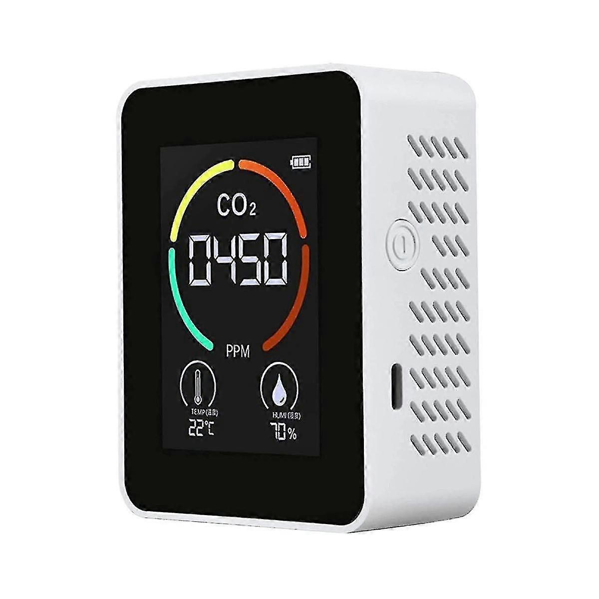 Air Monitor Co2 Carbon Dioxide Detector Air Quality Temperature Humidity Monitor Fast Measurement Meter-dwdz
