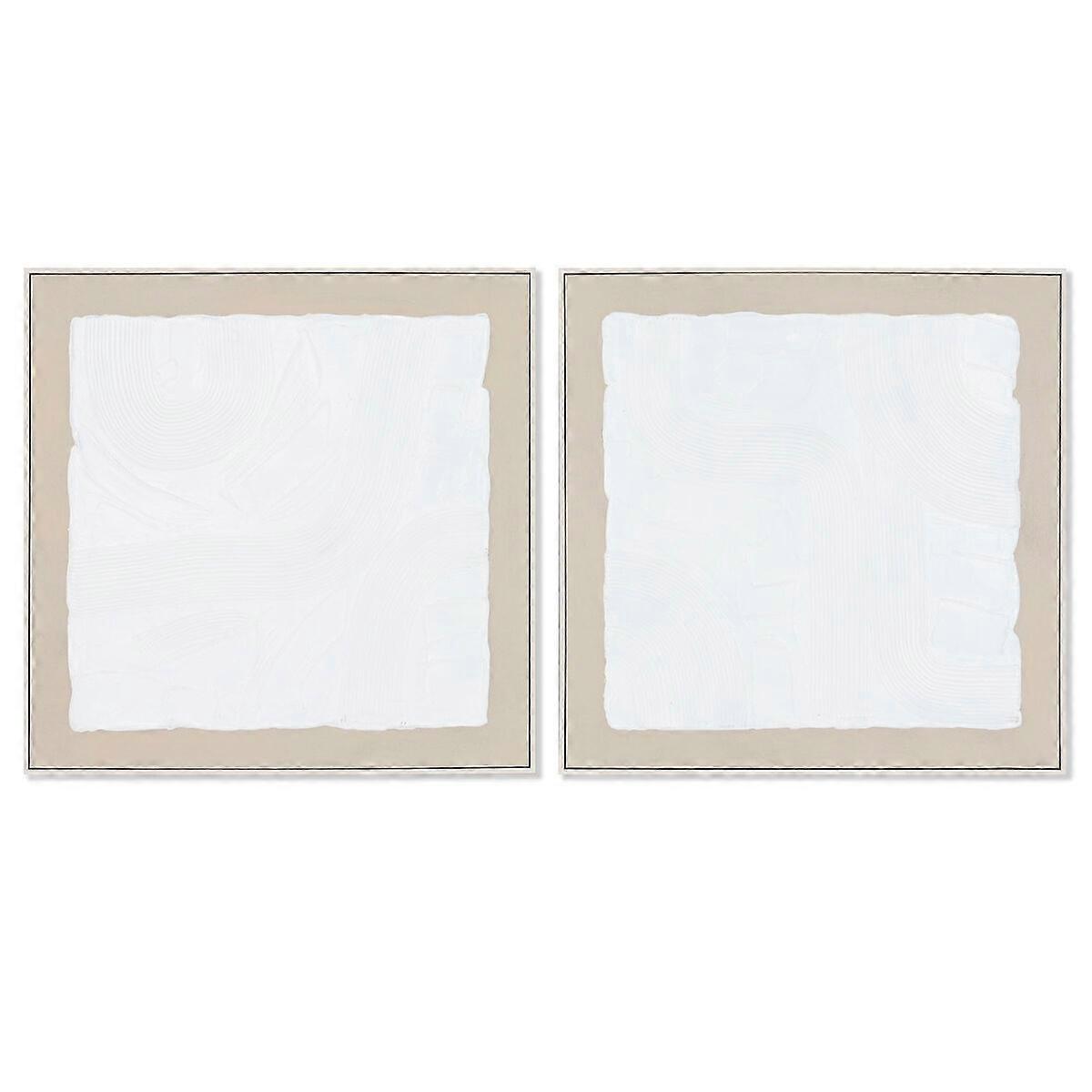 Canvas Home ESPRIT Pinewood Canvas 82,3 x 4,5 x 82,5 cm 82 x 4,5 x 82,5 cm