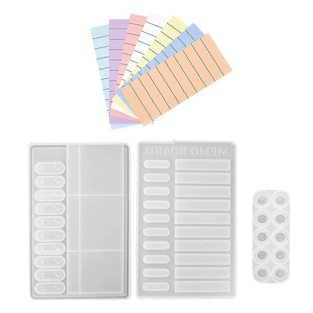 Diary Memo Board Notepad Hanging Mold Crystal Epoxy Resin Mold Casting Mold Suitable for Unique DIY Crafts Making