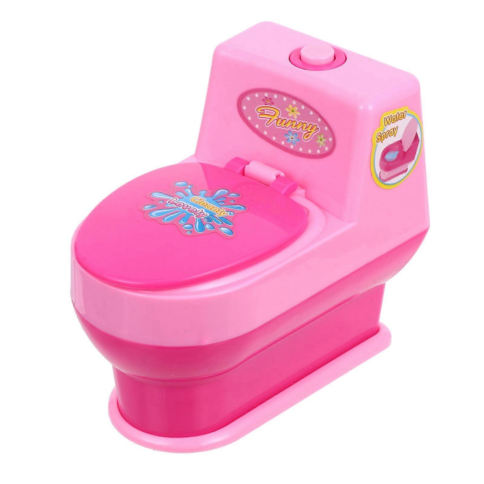 1pc Mini House Commode Toy Simulation Bathroom Products Model Pretend Play Toy