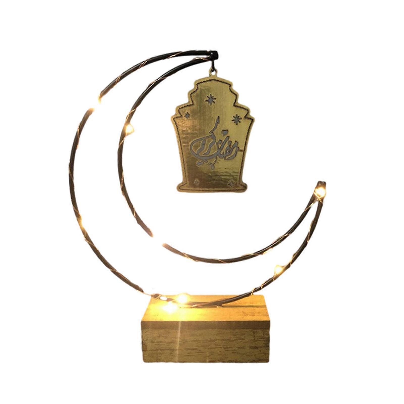 Adjustable Brightness and Colorful Moon Lamp Eid Decorative Light Add Charm to Homes Outdoor Space Table Decoration
