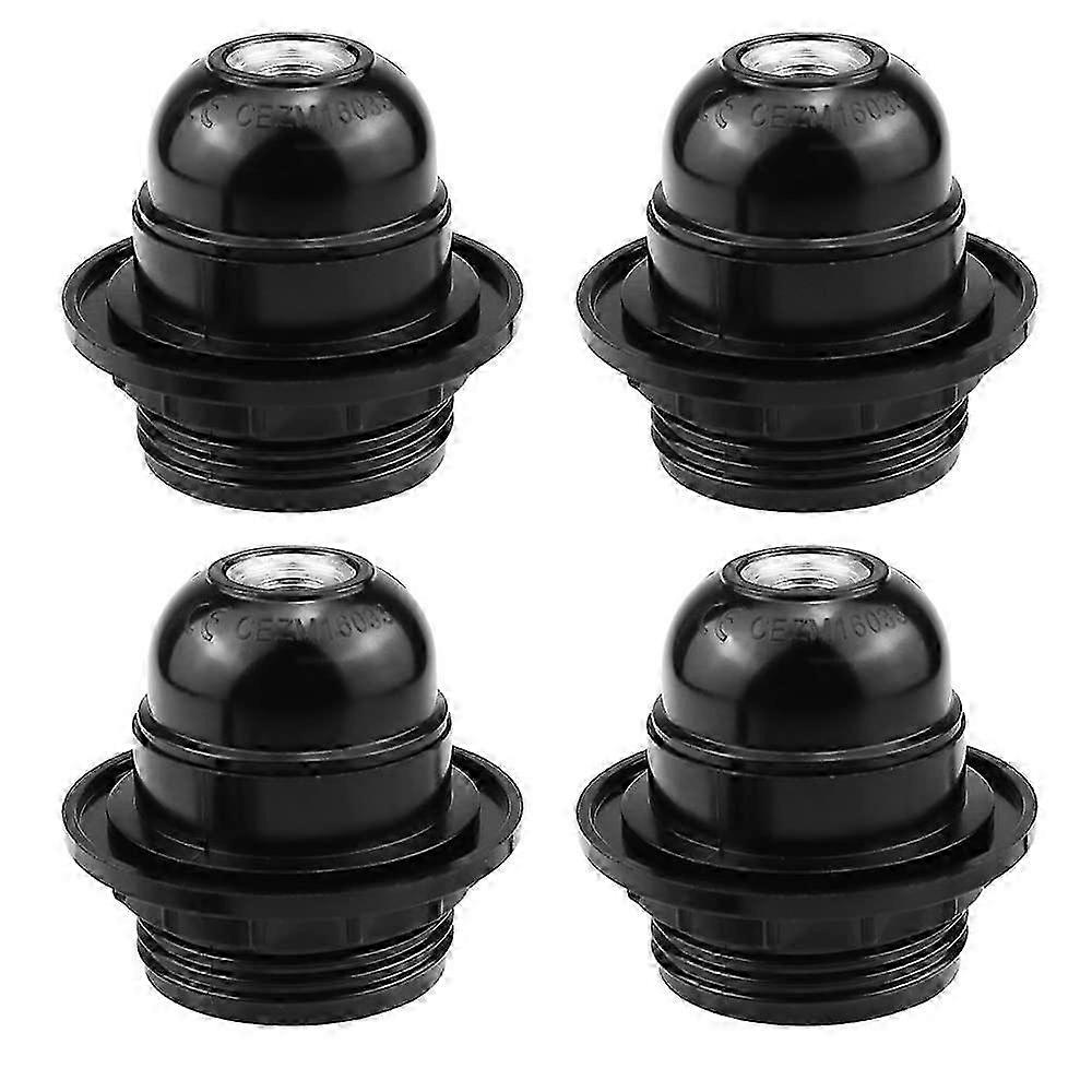 Vintage Black E27 Socket Adapter for Retro Bulbs