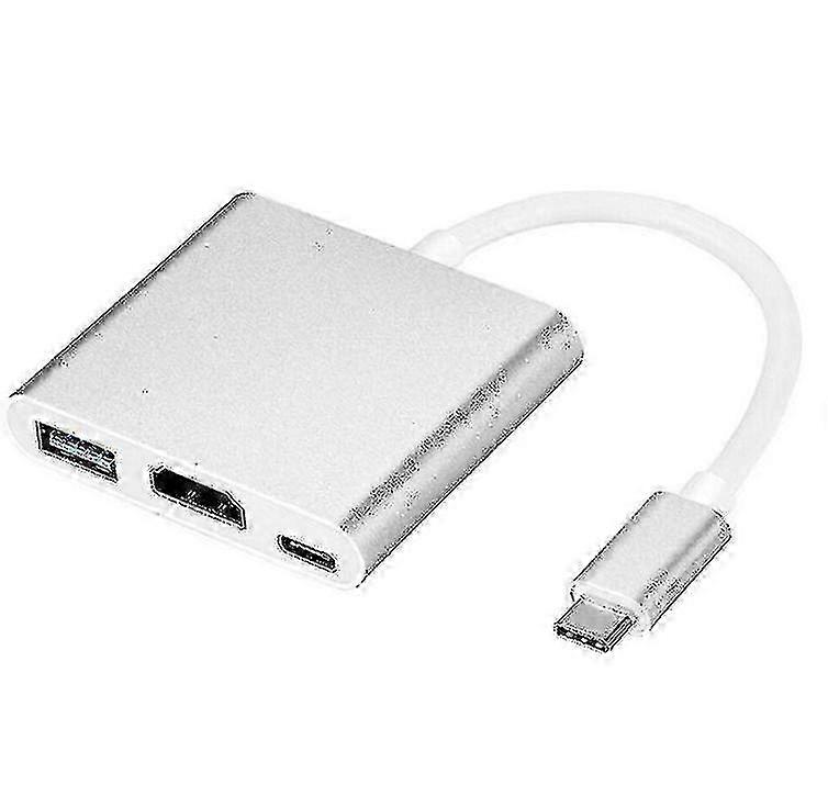 USB-C-adapter met 4K HDMI-, USB 3.0- en USB-C 3.1-poorten