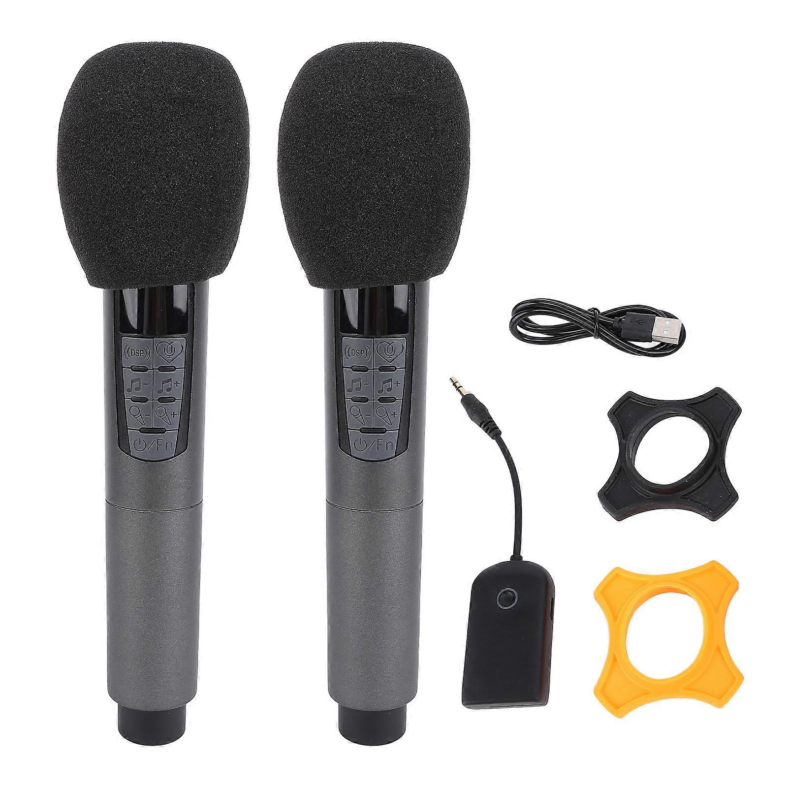 Wireless Dynamic Microphone System with 2.4G Receiver, 10 Channels, Anti-Interference