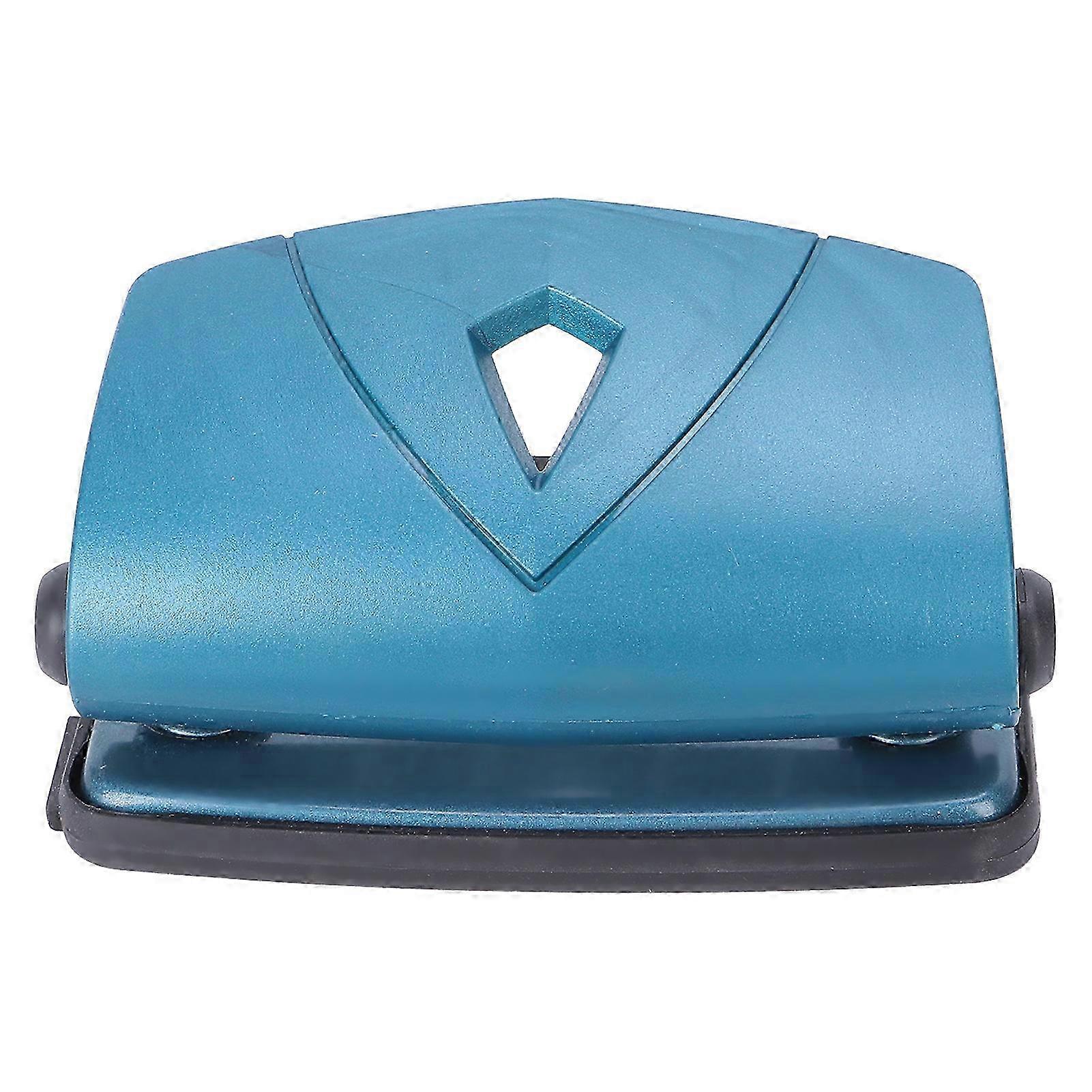 Hole Punch Small Plastic Adjustable Positioning Punching Machine for Stationery BindingBlue OYO