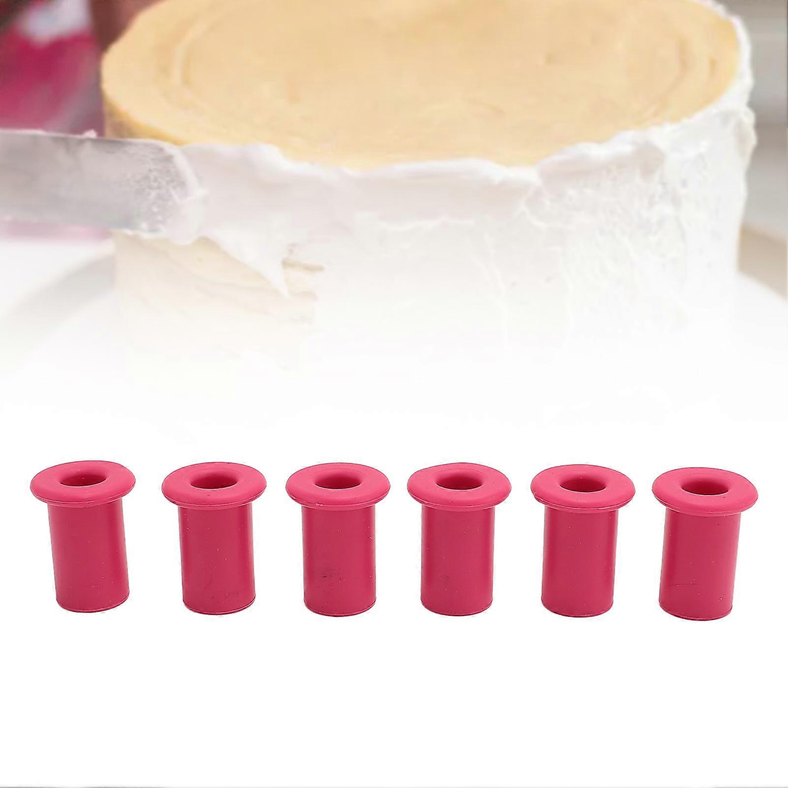 6 Pcs Cupcake Corer Reusable Silicone Cake Digging Hole Tool Kitchen Baking Tool 
