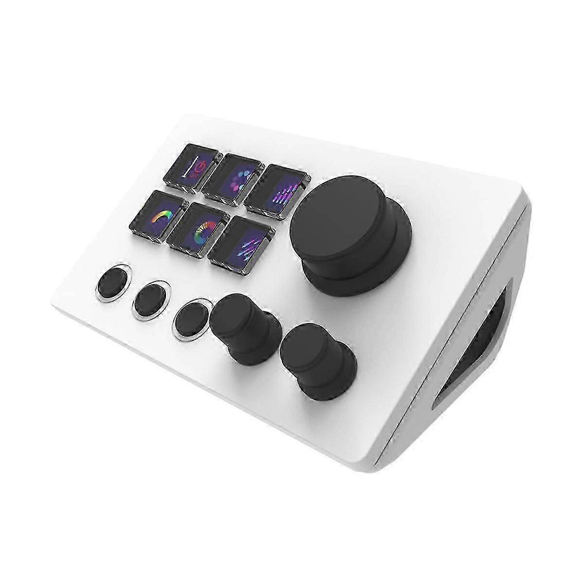 For StreamDeck Virtual Keyboard LCD Button 6 Keys Live Content Creation Controller Custom Button fo