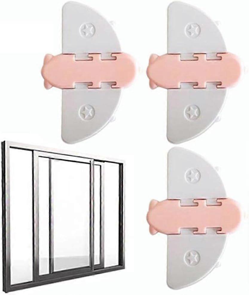 3 Piece Sliding Door Lock Proof Cabinet Window Sliding Window Lock