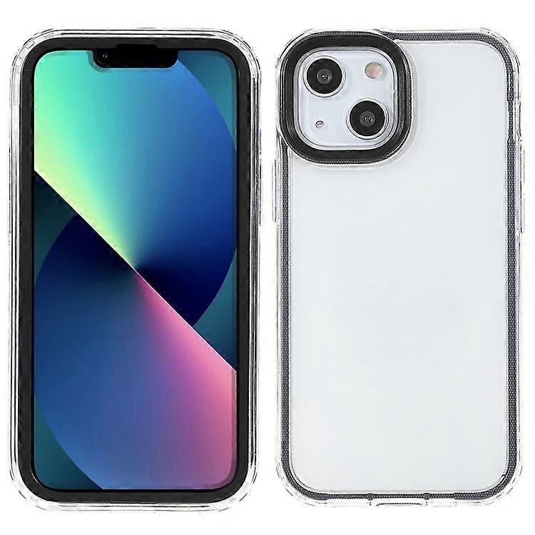 Transparent PC Back Cover + TPU Frame Phone Case Drop-proof Cell Phone Protector Compatible For iPhone 13 6.1 inch