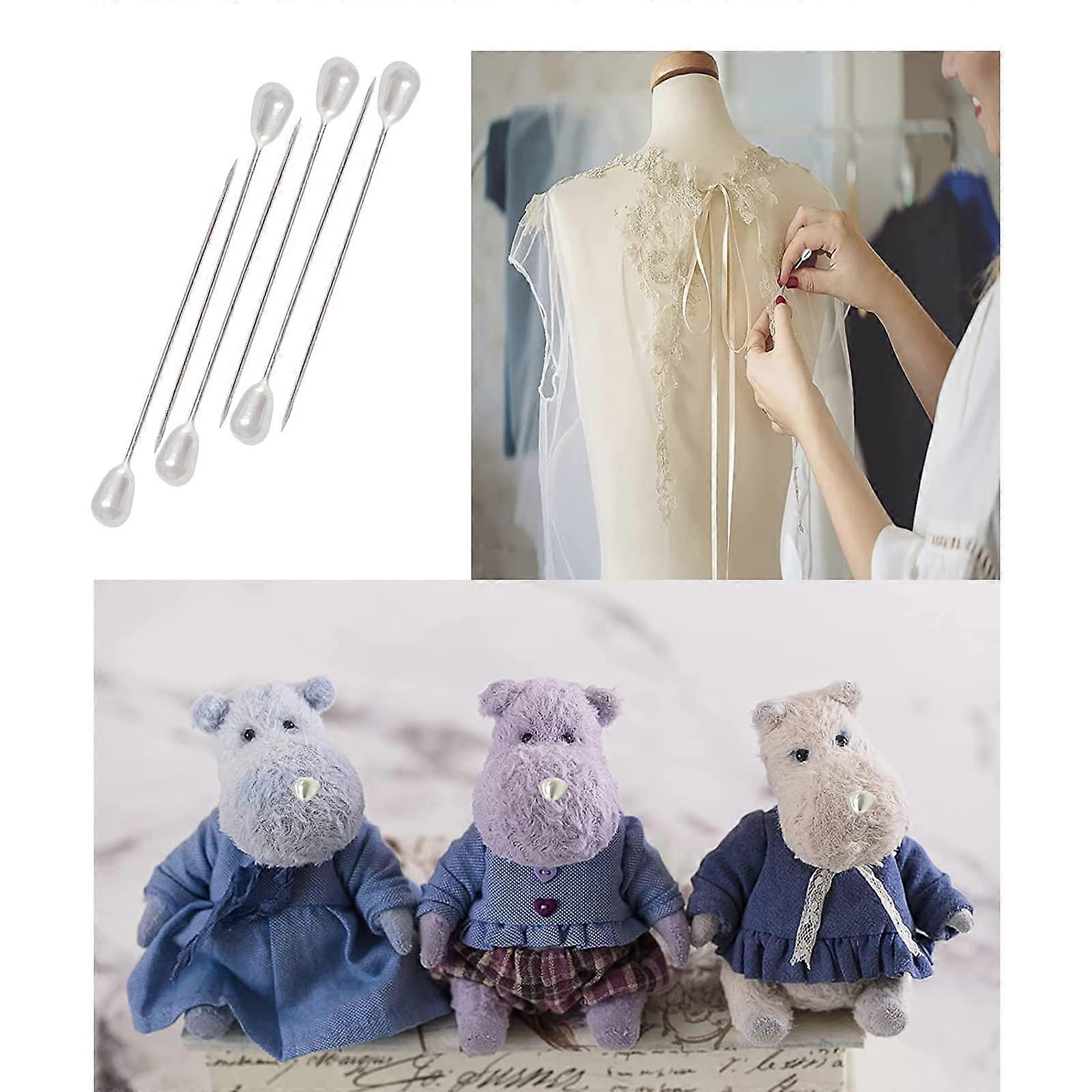5.5cm Long Teardrop Pearl Head Pins Buttonhole Pins Boutonniere Pins Wedding Bouquet Pins Sewing Pins