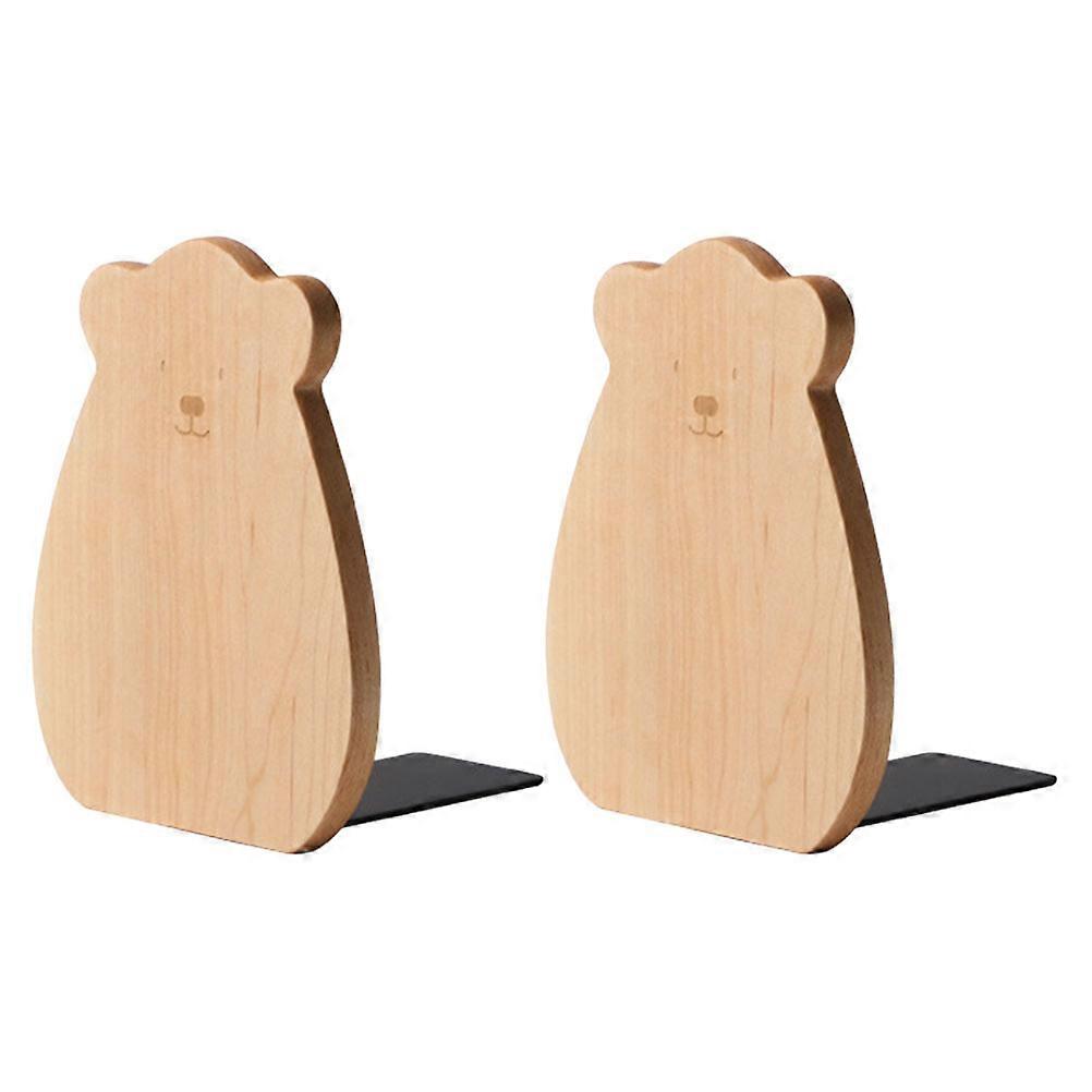 Stylish Book Supports, Wood Adding Elegance to Your Workspace