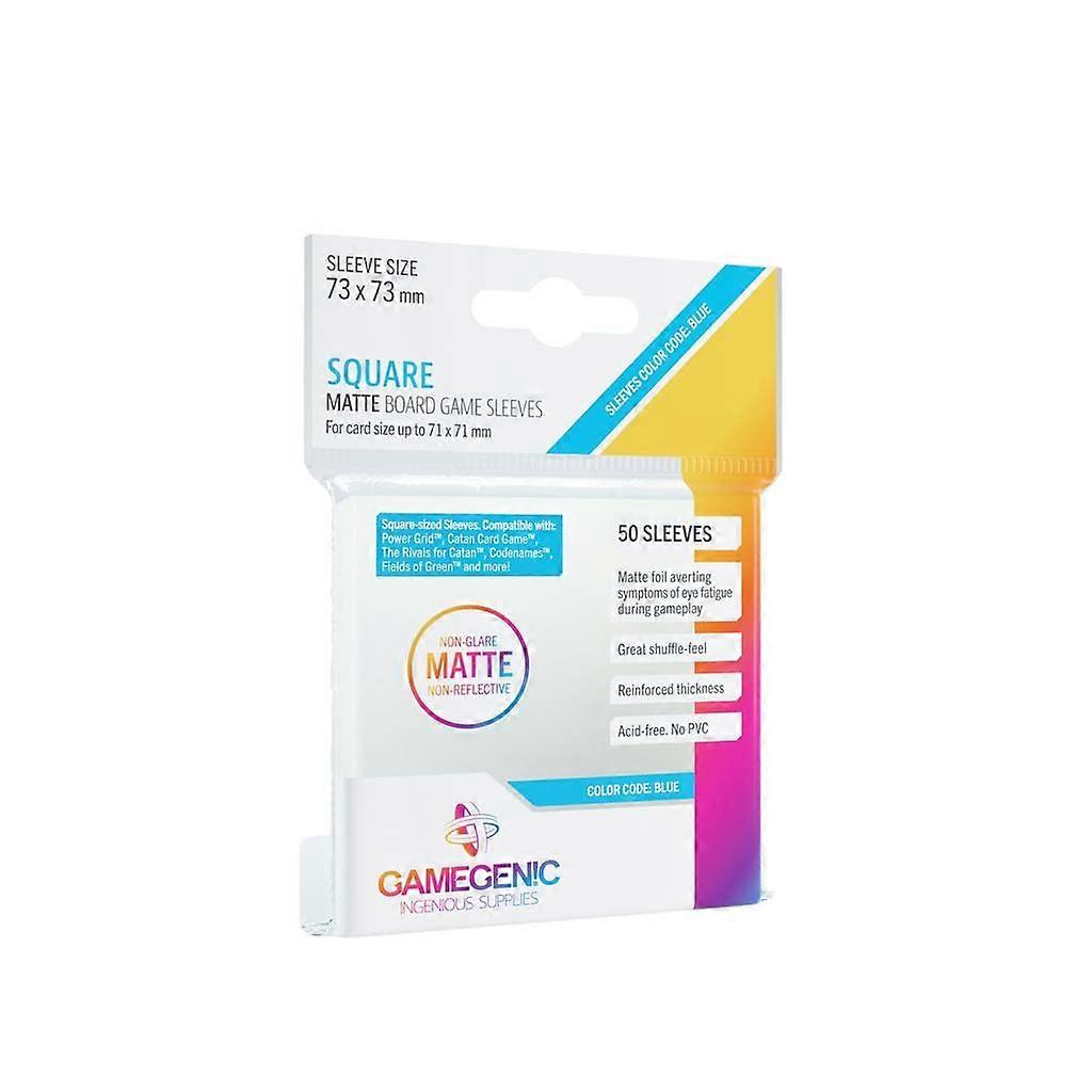 Gamegen!c- Matte Square-sized Sleeves 73x73mm (50), Clear Color (ggs10061ml)