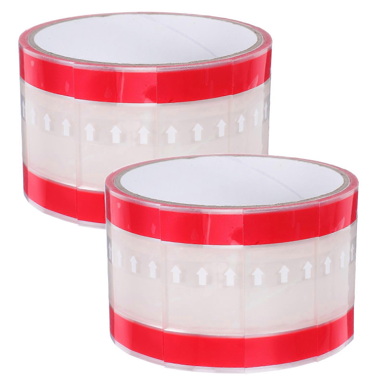 2 Rolls Transparent Sticker Labels for Drinking Cups, Leak Proof Adhesive Seal, Strong Hold, Food Safe OPP Material, Beverage Use