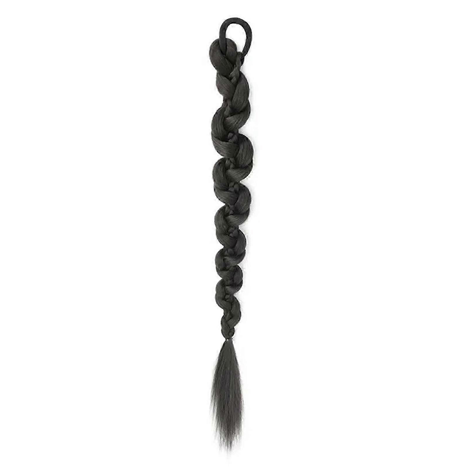 Fluffy Drawstring Ponytail Boxing Braid Natural Realistic Invisible Wig Piece for Everyday Daily Wearing Use