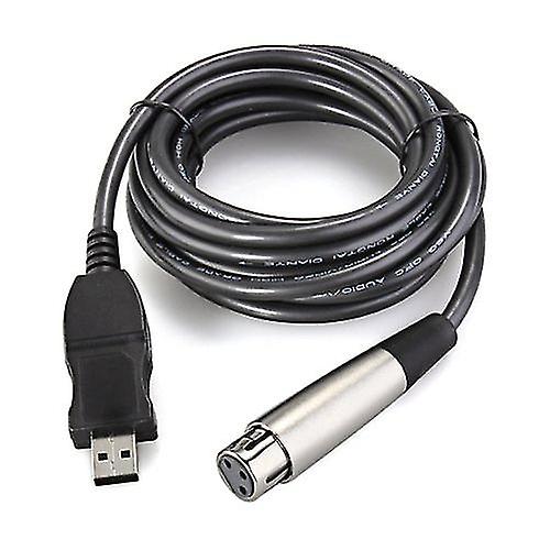 Usb 男性 to 3 ピン Xlr メス マイク マイク スタジオ オーディオ リンク ケーブル