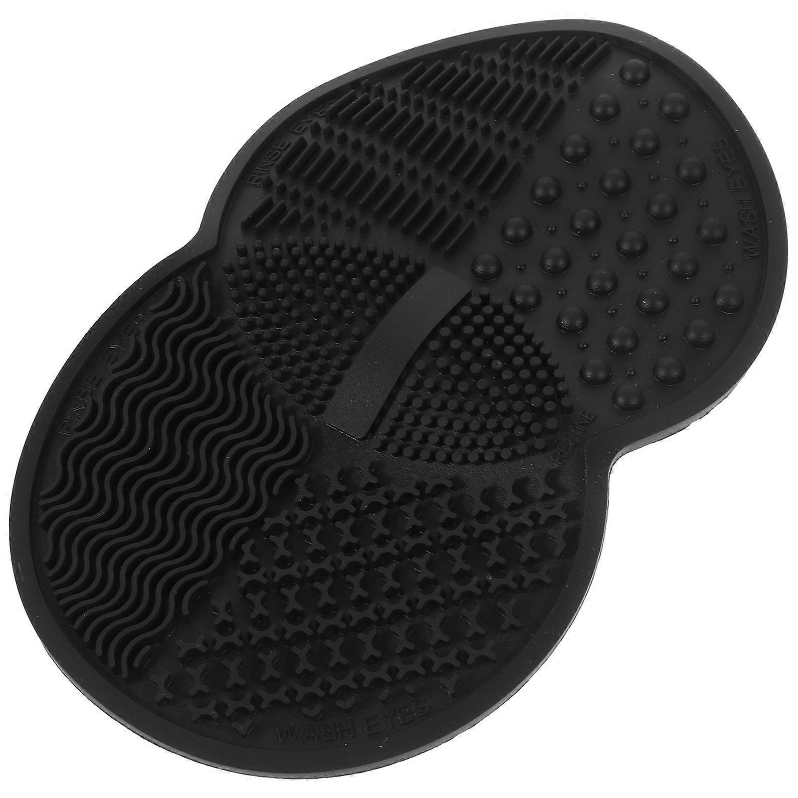 Make Up Brush Cleaner Pad Silicone Makeup Brush Cleaner Mat Makeup Tools Bacteria Removal 16.80X10.80X0.80CM 1Set