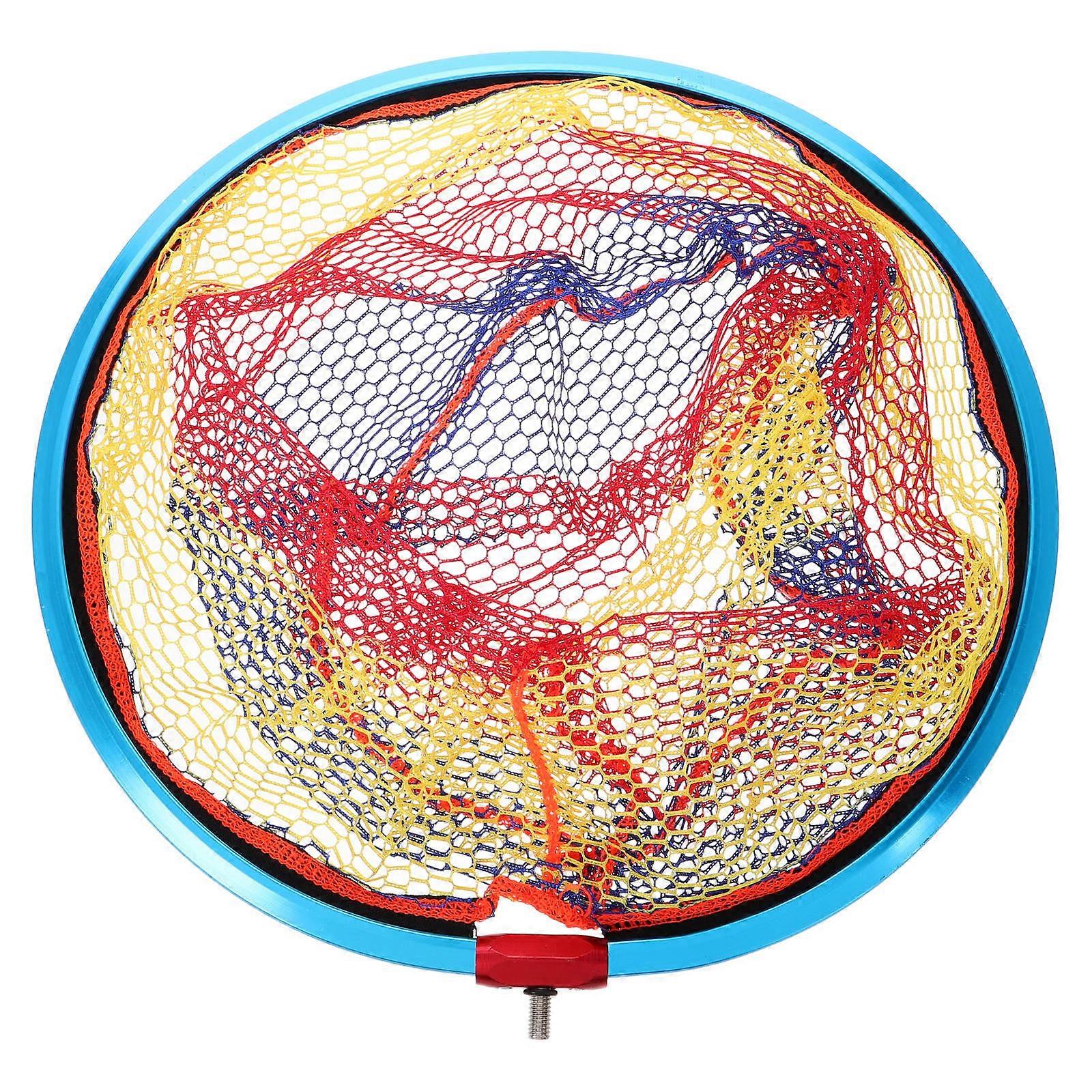 Large Fishing Net Aluminum Alloy Thick Mesh For Anglers Versatile Use Wide Opening 36.50X34.00X34.00CM 1Pcs