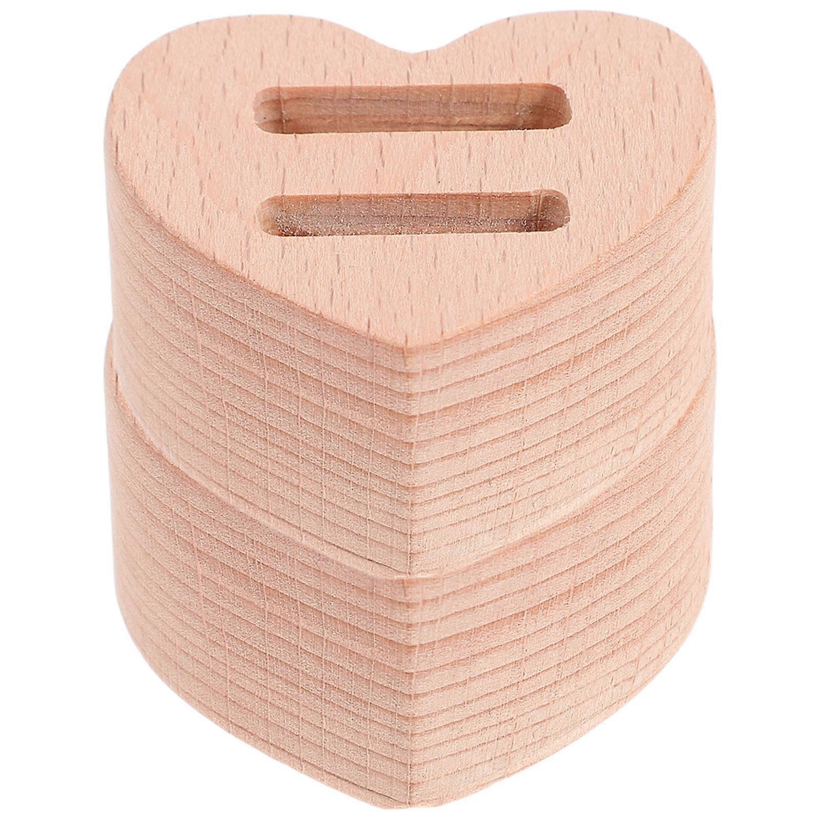 Wooden Earring Display Holder Unique Shape Ring Display Rack for Jewelry Store 2Pcs