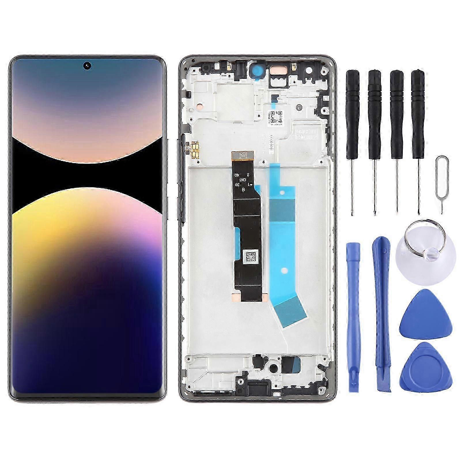 For Xiaomi Redmi Note 14 Pro 4g Amoled Compatible Lcd Screen Digitizer Full Assembly With Frame