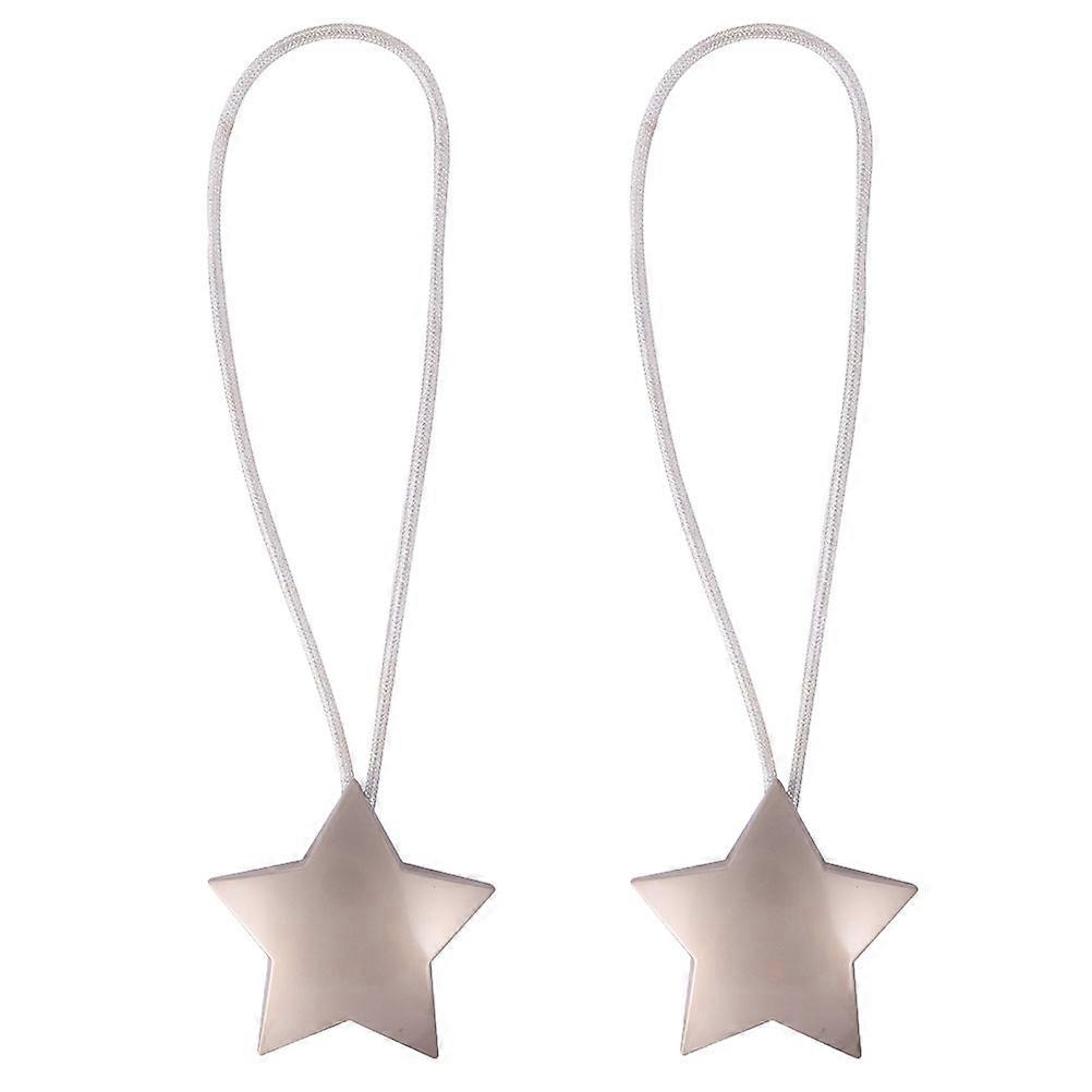 It seems like you're referring to a product listing or description for **magnetic curtain tie backs** with an **elegant star design**. These are