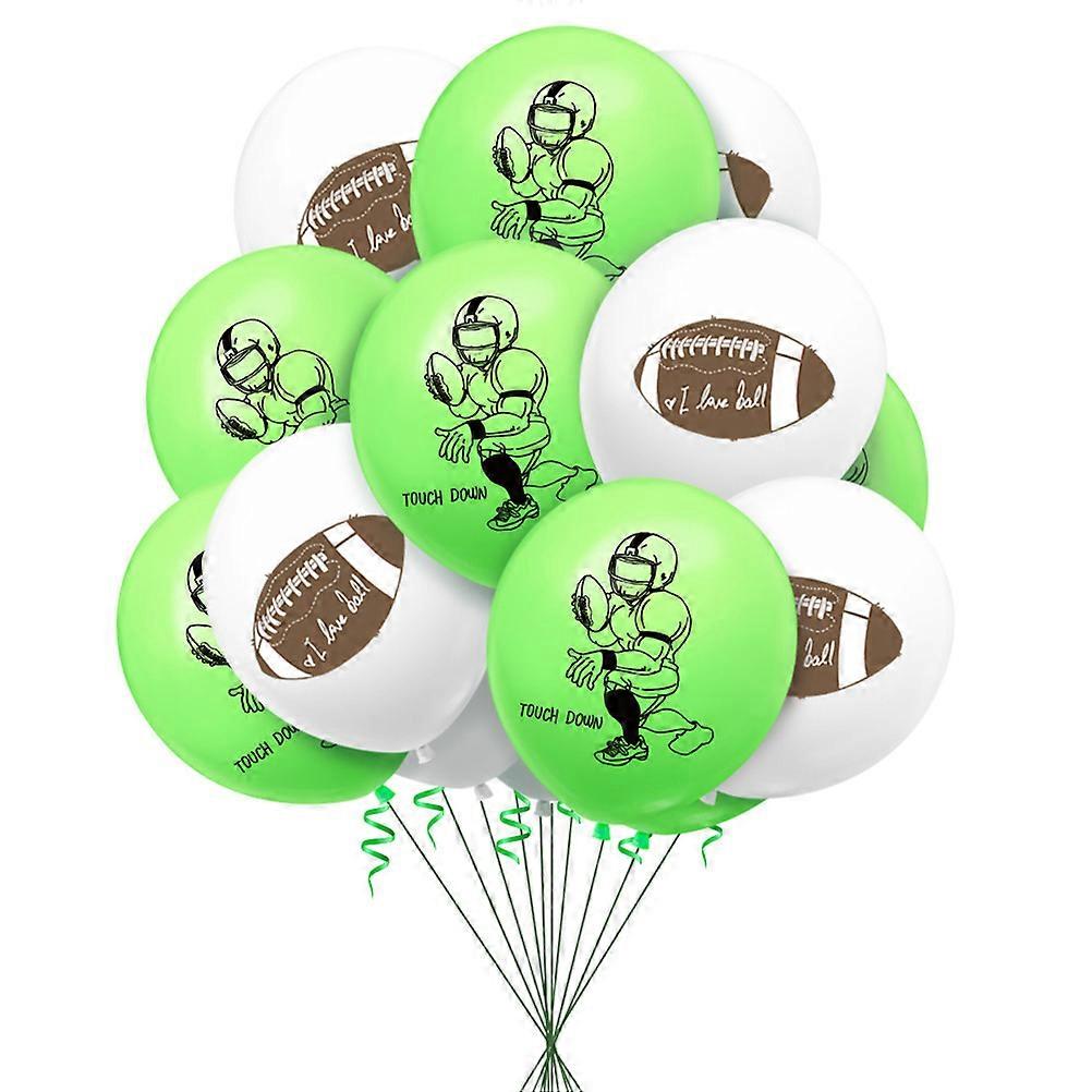 Football Printing Latex Balloons Set Kids Birthday Party Decorations 12x6x0.1 Cm Assorted Color 40Pcs