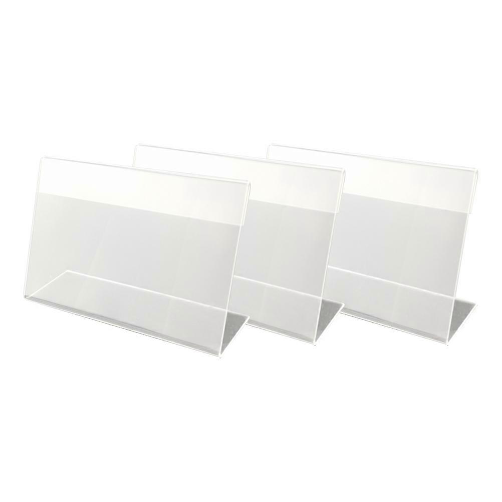 Display Label Holder Clear Plastic Tags 30Pack Transparent Acrylic Reusable Retail Environments Price Tag