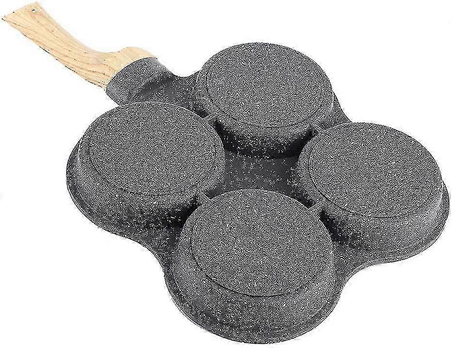 4-Hole Non-Stick Egg Pan - Perfect for Roasts and Omelets