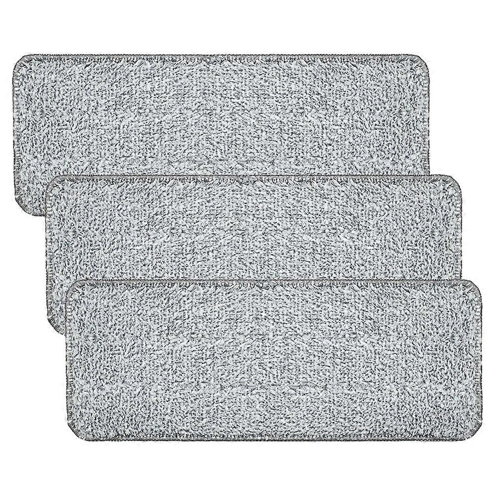 3pcs Reusable Mop Pads Replacement Durable Cleaning Refills for Home & Commercial Use Compatible with Multiple Mop Types Easy Installation