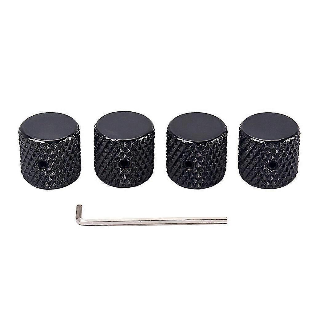 4Pcs Electric Guitar Tone And Volume Metal Electronic Control Knobs