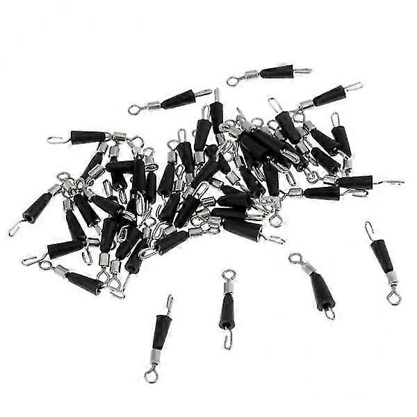 4x50pcs Quick Change Fishing Swivels Clips Pins Fast Link Line Connector M