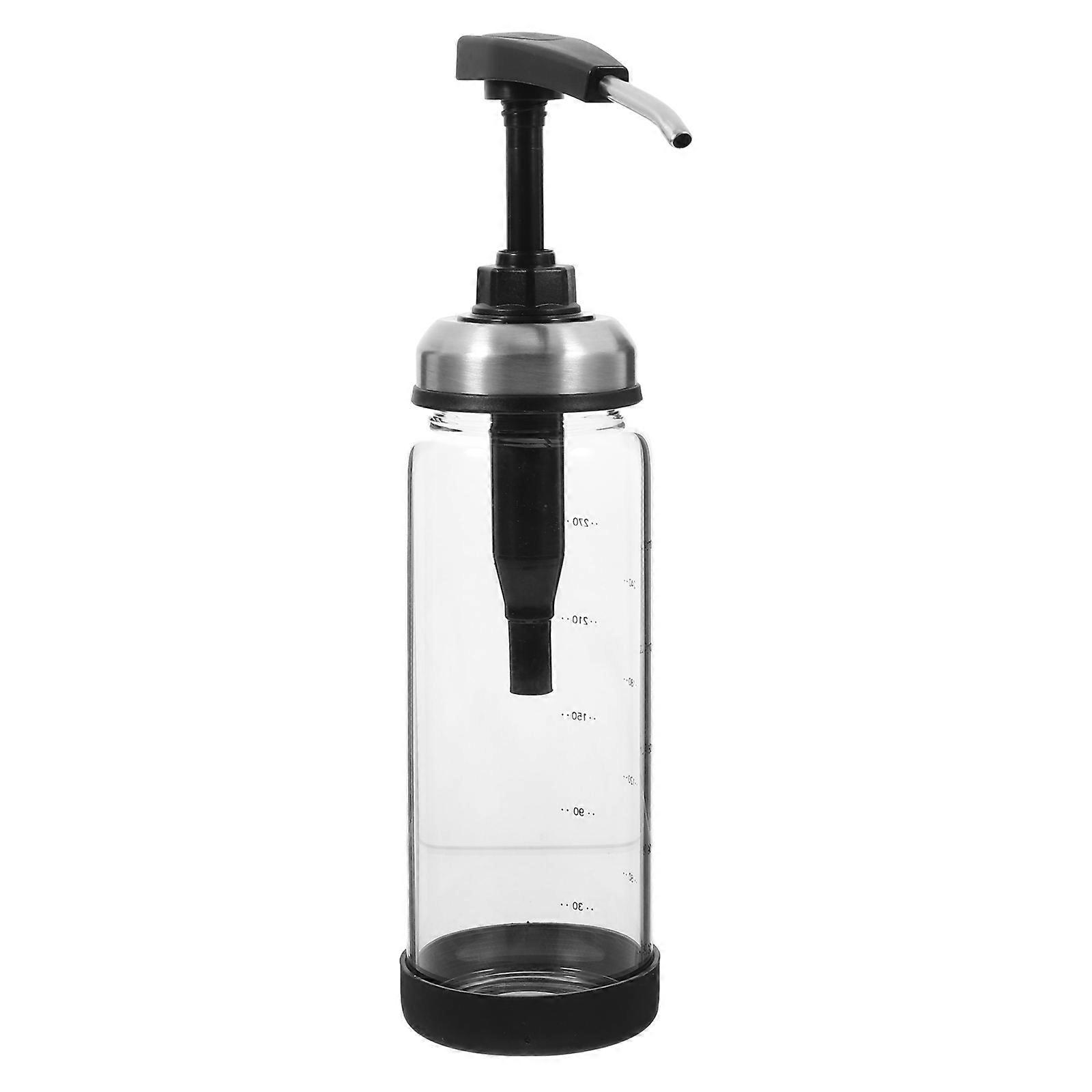 Airtight Container Cooking Squeeze Bottle Black 6x6x23cm Precise Control of Extrusion 1Pack