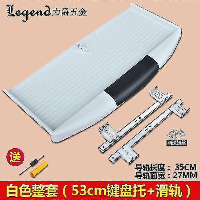 1 Set Large Keyboard Tray Under Desk Pull Out Keyboard Tray Keyboard Drawer With Sliders 2025