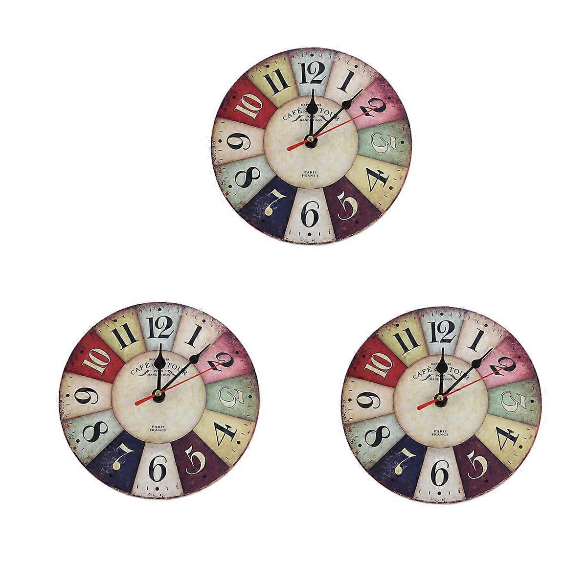  Wooden Wall Clock Office Art Large Watch