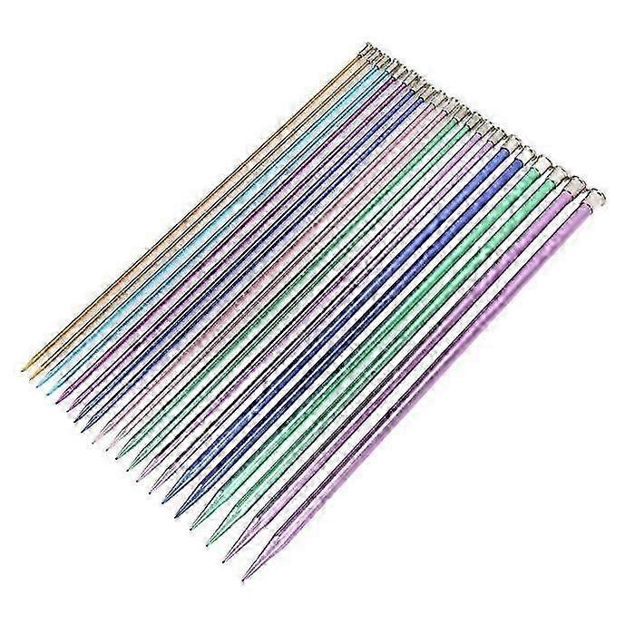 agulhas de tricô coloridas super longas para cachecol e suéter