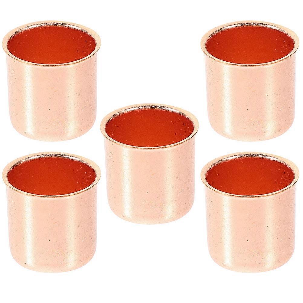 Tea Lights Holders Alloy Candlesticks Prevent Wax Dripping Square Shape Home Decor 5Pcs