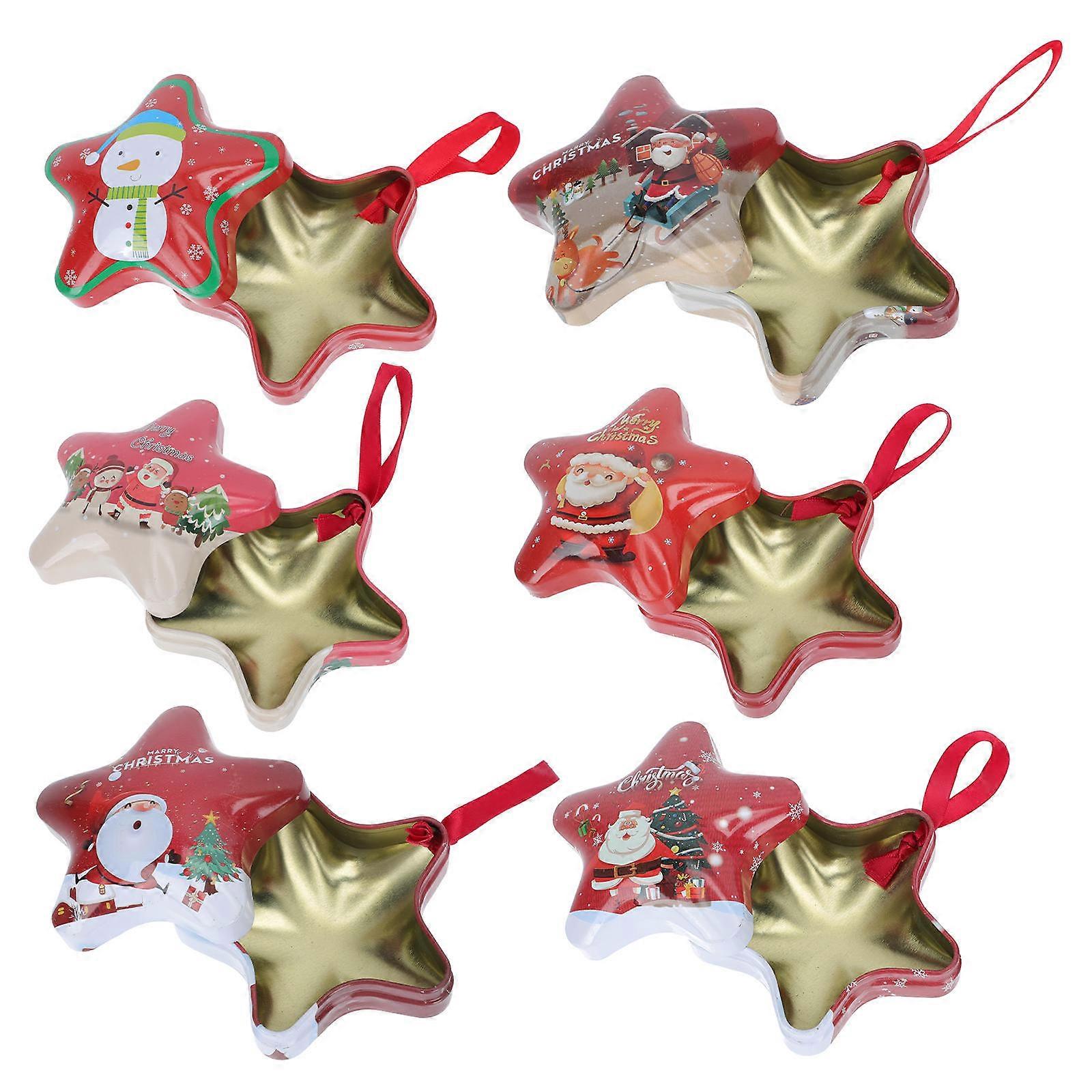 Decorative Present -Pointed Star Boxes Christmas present Packaging Compact Style 6Pcs
