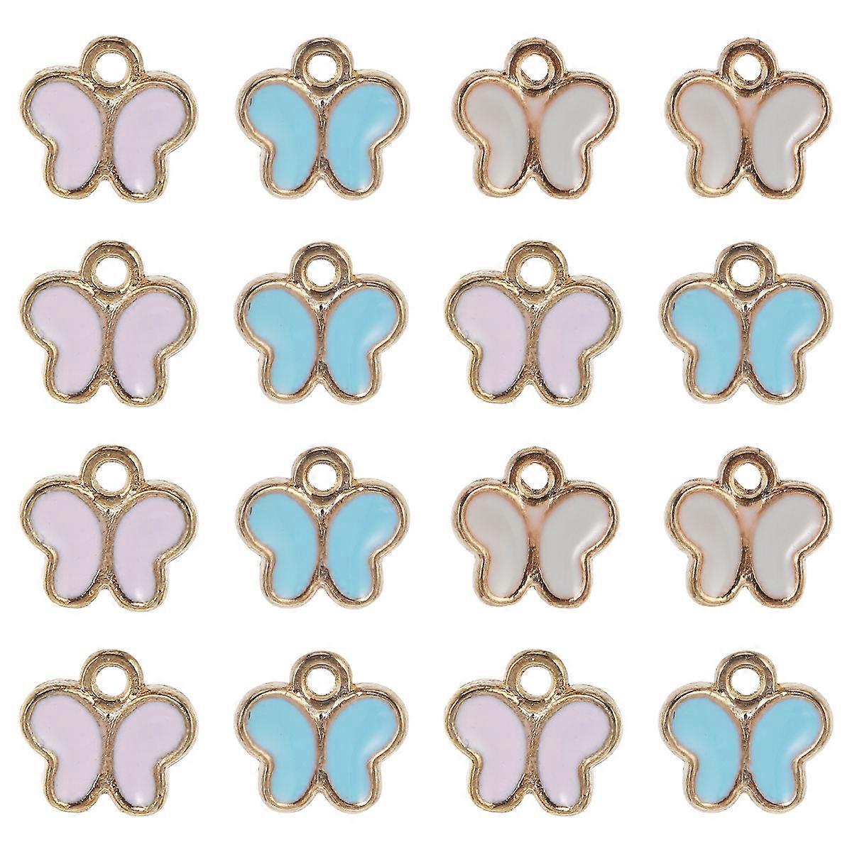 Here's a polished and engaging product description based on your input:
**90pcs Enamel Butterfly Charms & Pendants – Perfect for DIY Jewelry